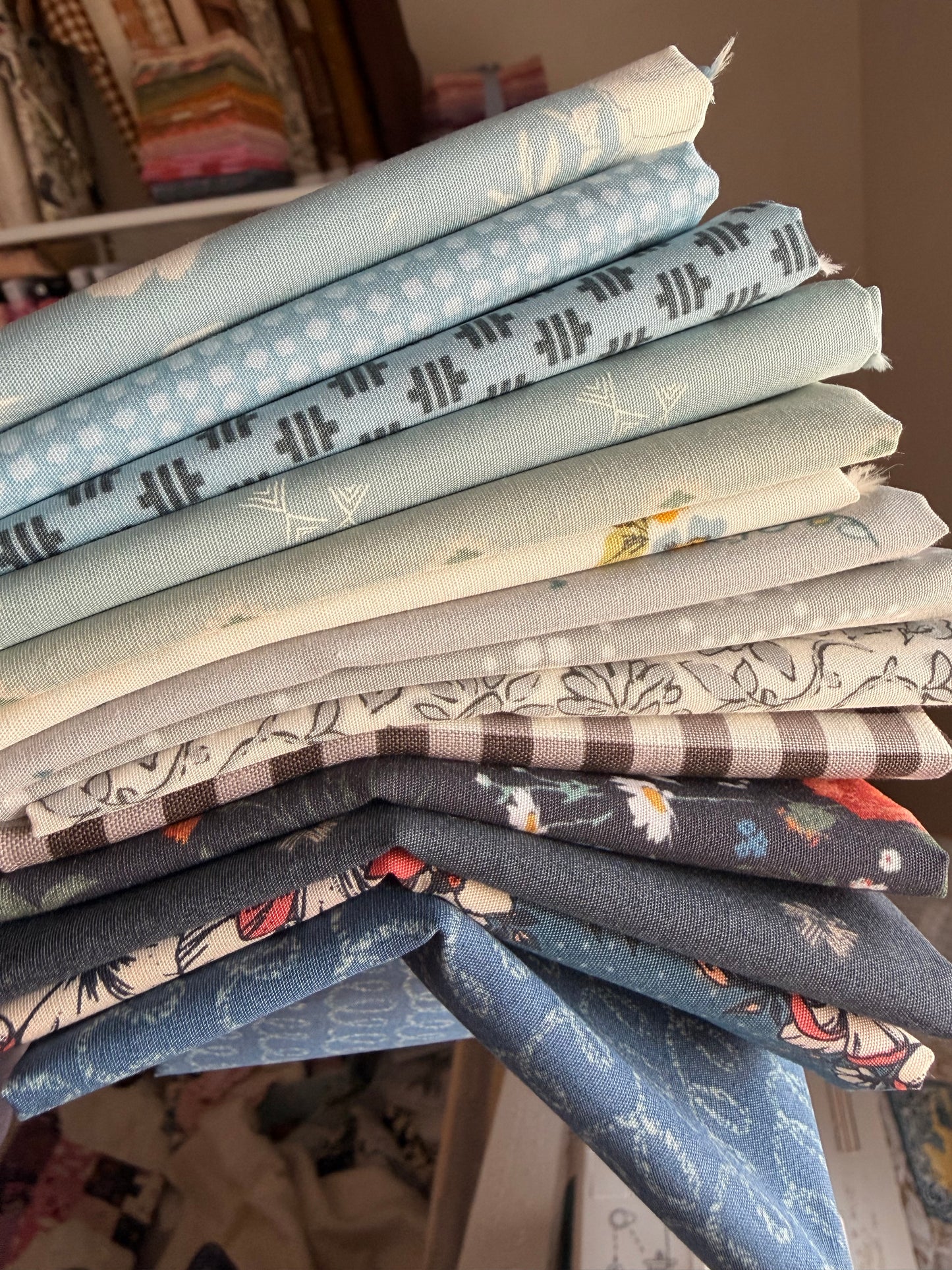SOMETHING BLUE - 14 piece FQ bundle