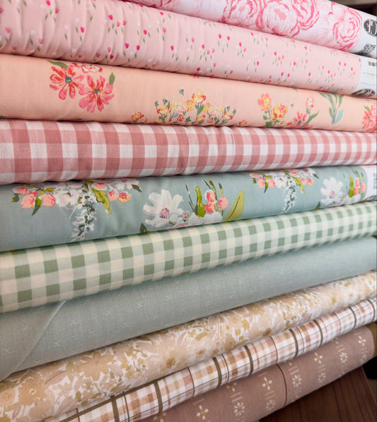 AROUND THE WORLD QUILT KIT - in a custom Bundled Fabric Bundle