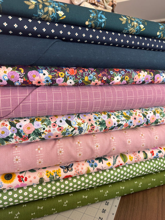 AROUND THE WORLD QUILT KIT - in a custom Bundled Fabric Bundle 2