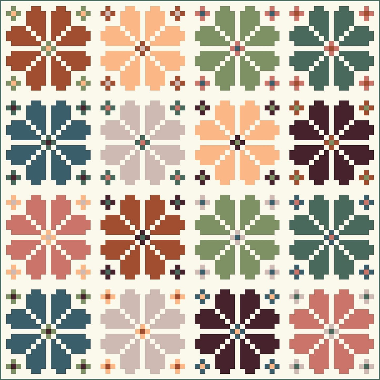 KNITTED BLOOMS - In a Custom Suzy Quilts Signature Bundle