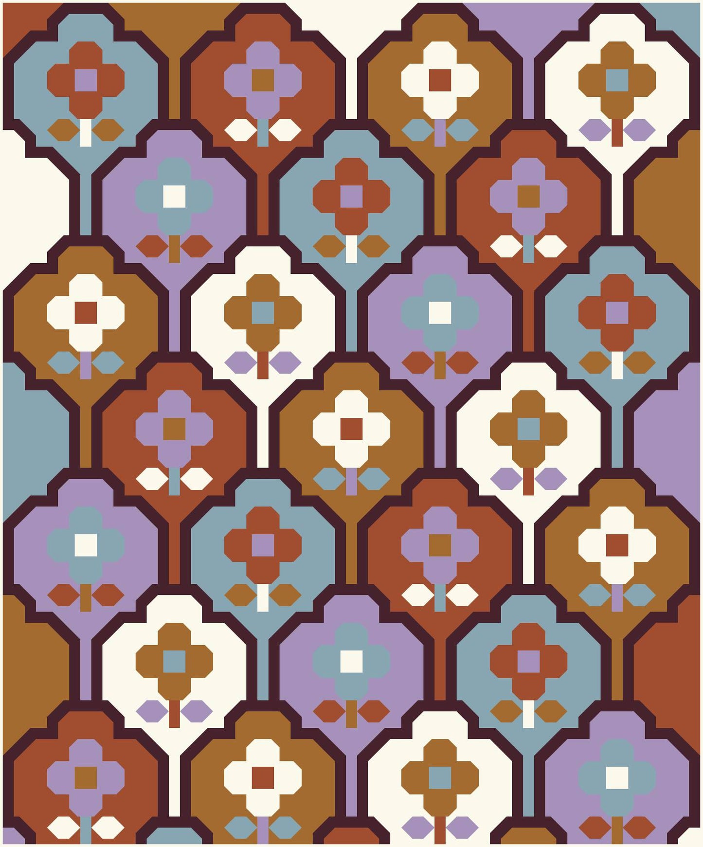 WALLFLOWER QUILT KIT - In a Custom Bundled Fabric Bundle (AGF version of cover quilt)