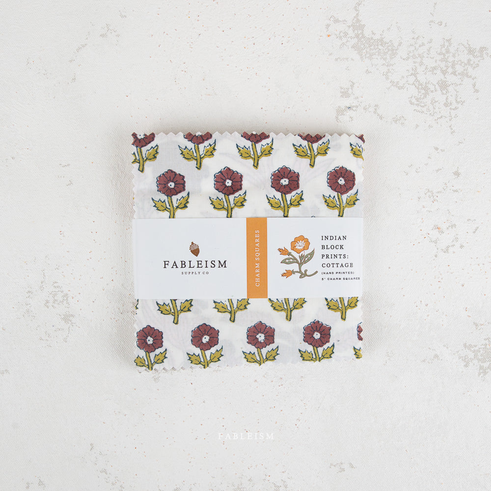 PRE-ORDER - INDIAN BLOCK PRINTS - Charm Pack