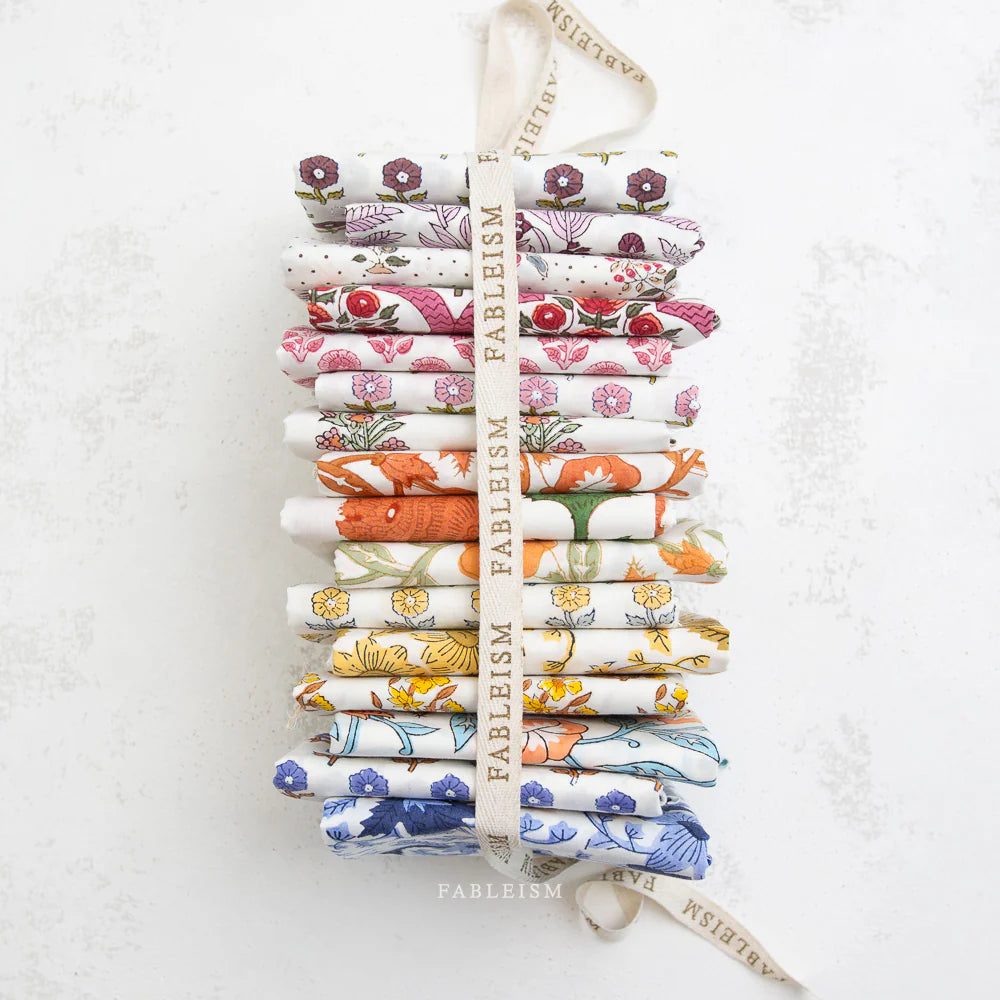 PRE-ORDER - INDIAN BLOCK PRINTS - 16 Piece FQ Bundle