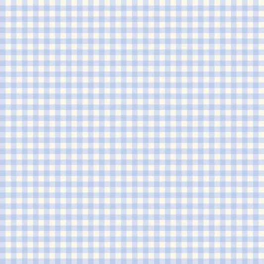 *END OF BOLT* PENELOPE - Sky Gingham 1.5 yards
