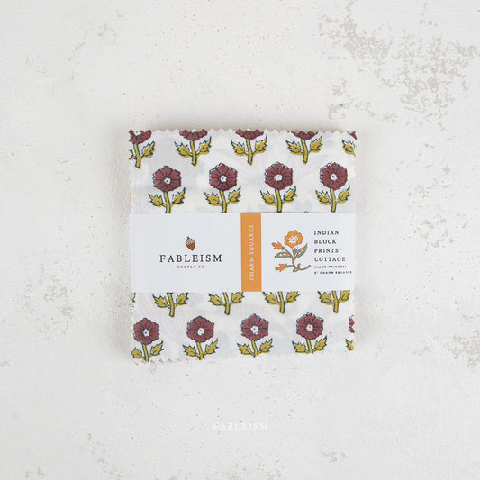 PRE-ORDER - INDIAN BLOCK PRINTS - Charm Pack