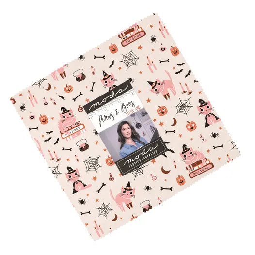 PURRS AND BOOS - Layer Cake 10" squares